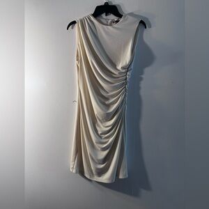 Elegant Cream Sleeveless Dress Zara brand new size small